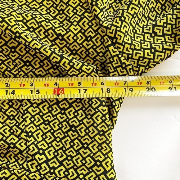 NWT Cotton On Kennedy Frill Romper Yellow Geometric Pattern Ruffle Chest Sz XL - Picture 10 of 11